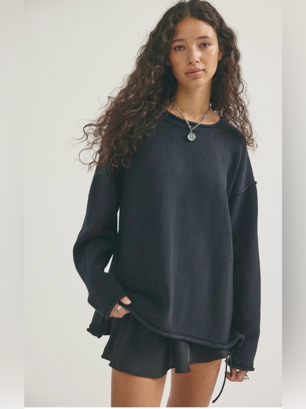 We the free Ella rolled neck knitted sweater